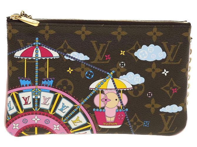 LOUIS VUITTON Pochette Double Zip Vivienne Chain M69744 LV 41162SM Monogramma - vista 13