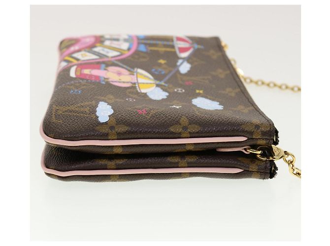 LOUIS VUITTON Pochette Double Zip Vivienne Chain M69744 LV 41162SM Monogramma - vista 4