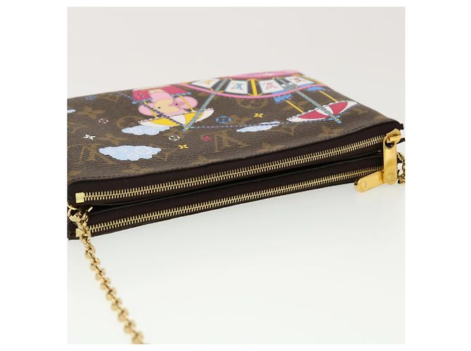 LOUIS VUITTON Pochette Double Zip Vivienne Chain M69744 LV 41162SM Monogramma - vista 6