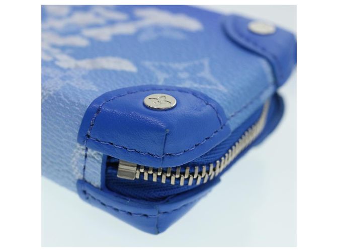 LOUIS VUITTON Pochette Soft Trunk Monogram Clouds Blu M45440 Auth 43556SM Bianco - vista 14