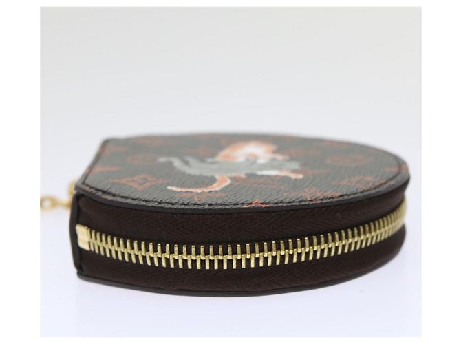 LOUIS VUITTON Catgram Cadena Micro Powat Sombrero Monedero M63886 LV Auth 47211SM Monograma - vista 3