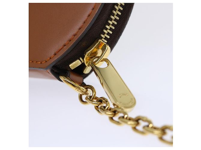 LOUIS VUITTON Catgram Cadena Micro Powat Sombrero Monedero M63886 LV Auth 47211SM Monograma - vista 9