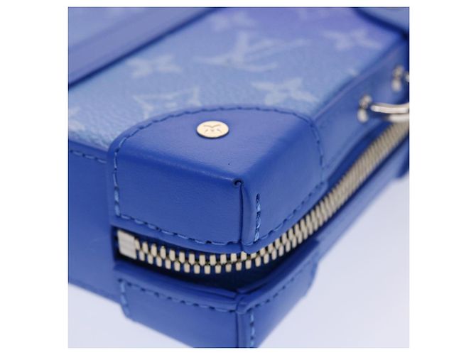 LOUIS VUITTON Monogram Clouds Soft Trunk Wallet Borsa a Spalla M45432 Auth 47398SM Bianco Blu chiaro - vista 15