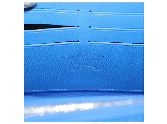LOUIS VUITTON Monogram Clouds Soft Trunk Wallet Borsa a Spalla M45432 Auth 47398SM Bianco Blu chiaro - vista 17