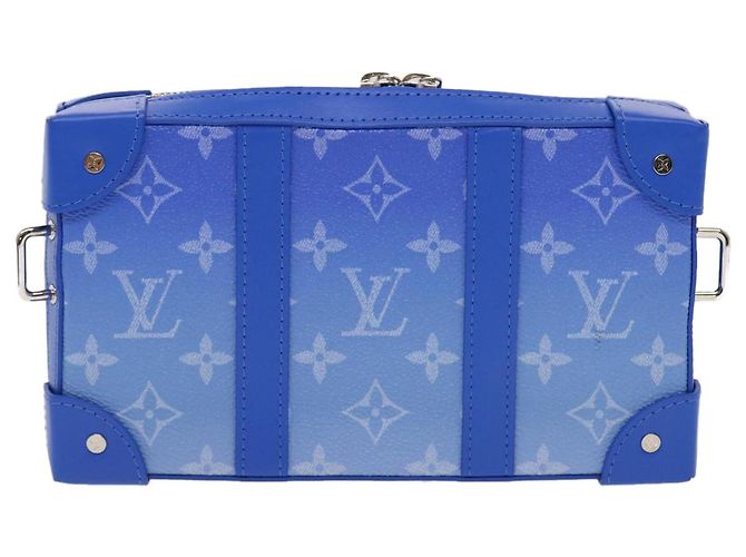 LOUIS VUITTON Monogram Clouds Soft Trunk Wallet Borsa a Spalla M45432 Auth 47398SM Bianco Blu chiaro - vista 2