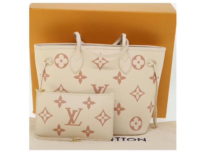 LOUIS VUITTON Borsa Neverfull MM Empreinte Reme Rose Trianon M21579 LV Auth 51426SM - vista 12