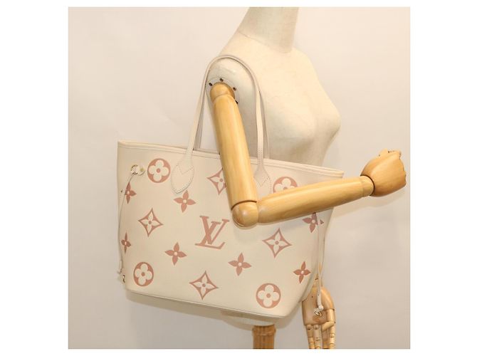 LOUIS VUITTON Borsa Neverfull MM Empreinte Reme Rose Trianon M21579 LV Auth 51426SM - vista 25