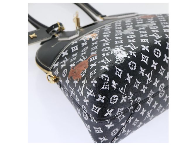 LOUIS VUITTON Catgram Alma Souple Borsa a Mano 2way Nera M44403 LV Auth 52542SM Nero - vista 15
