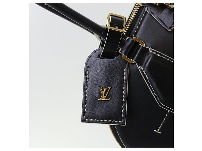 LOUIS VUITTON Catgram Alma Souple Borsa a Mano 2way Nera M44403 LV Auth 52542SM Nero - vista 20