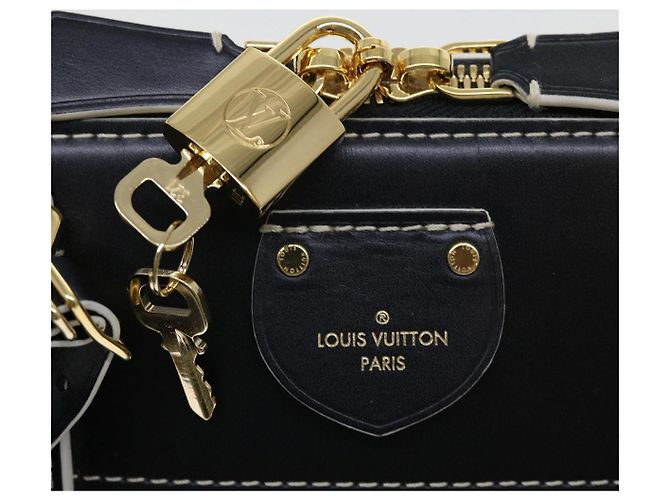 LOUIS VUITTON Catgram Alma Souple Borsa a Mano 2way Nera M44403 LV Auth 52542SM Nero - vista 21