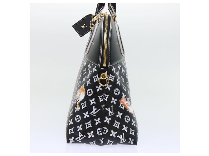 LOUIS VUITTON Catgram Alma Souple Borsa a Mano 2way Nera M44403 LV Auth 52542SM Nero - vista 3