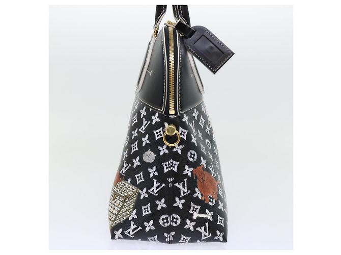 LOUIS VUITTON Catgram Alma Souple Borsa a Mano 2way Nera M44403 LV Auth 52542SM Nero - vista 4