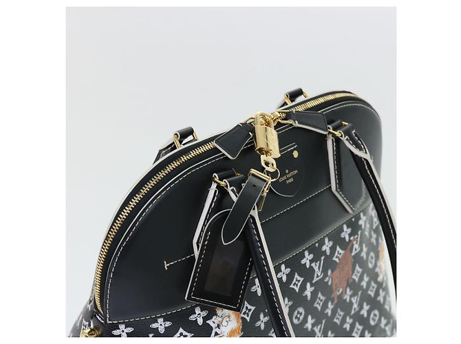 LOUIS VUITTON Catgram Alma Souple Borsa a Mano 2way Nera M44403 LV Auth 52542SM Nero - vista 6