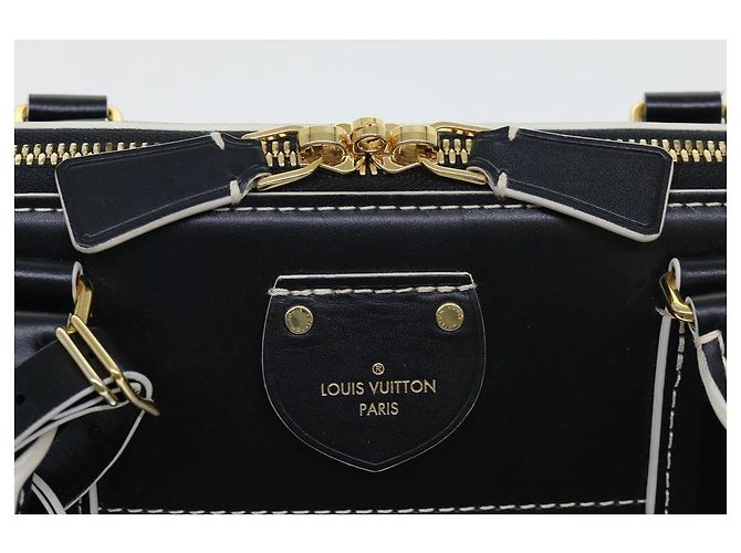 LOUIS VUITTON Catgram Alma Souple Borsa a Mano 2way Nera M44403 LV Auth 52542SM Nero - vista 9