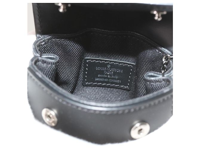 LOUIS VUITTON Pouch Mini Steamer Monogram Eclipse M00340 LV Auth 60001SM Monogramma - vista 19