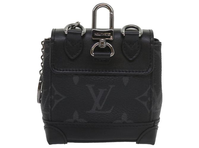 LOUIS VUITTON Pouch Mini Steamer Monogram Eclipse M00340 LV Auth 60001SM Monogramma - vista 2