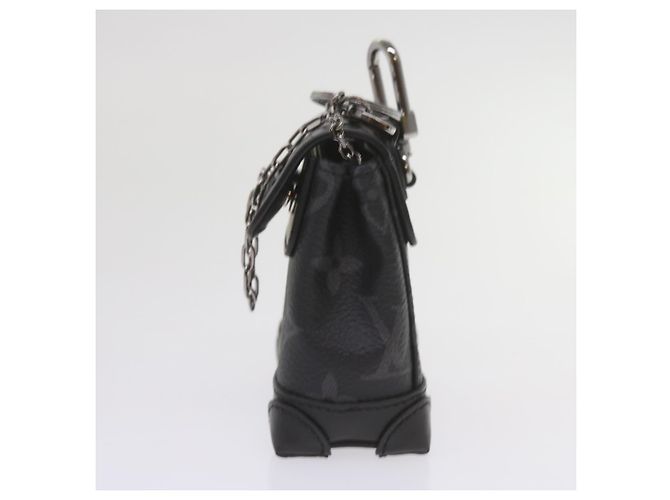 LOUIS VUITTON Pouch Mini Steamer Monogram Eclipse M00340 LV Auth 60001SM Monogramma - vista 4