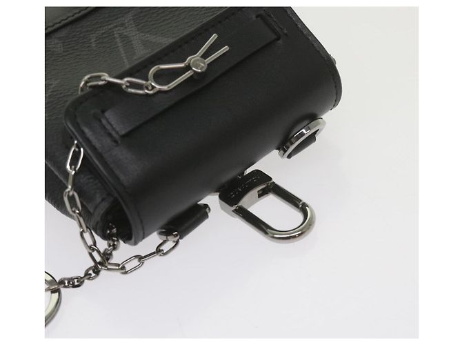LOUIS VUITTON Pouch Mini Steamer Monogram Eclipse M00340 LV Auth 60001SM Monogramma - vista 6