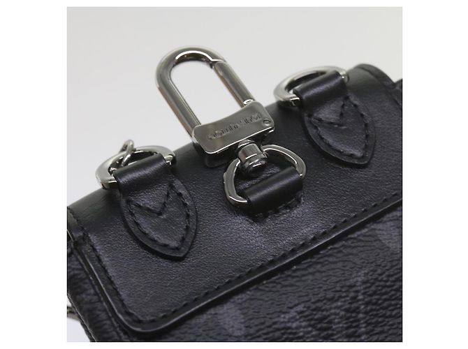 LOUIS VUITTON Pouch Mini Steamer Monogram Eclipse M00340 LV Auth 60001SM Monogramma - vista 7