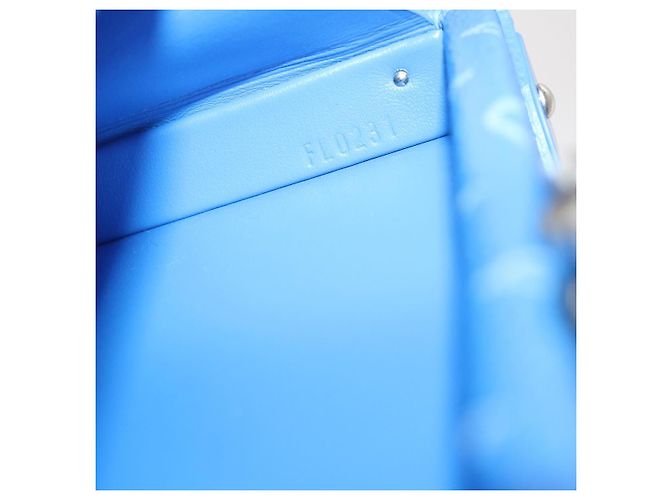 LOUIS VUITTON Monedero Trunk Monogram Clouds Azul M20403 LV Auth 61941SM Blanco - vista 11