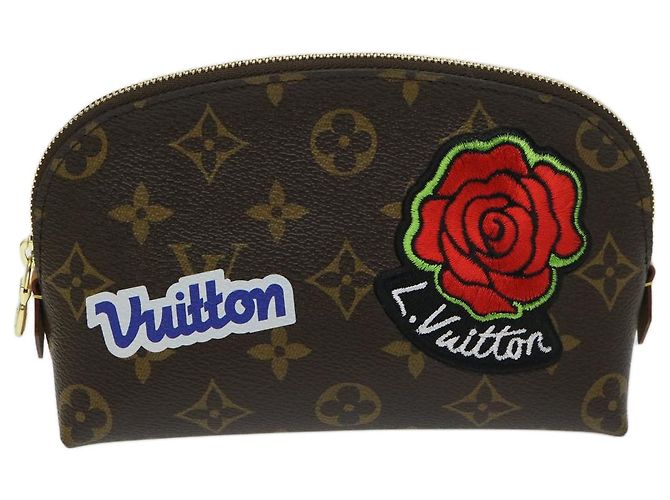 LOUIS VUITTON Monedero Cosmético PM Monogram LV Story M43998 Auth ac2841AM - vista 2