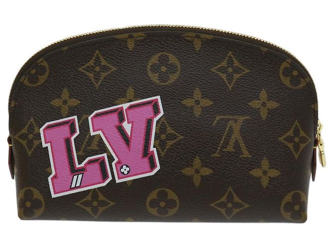 LOUIS VUITTON Monedero Cosmético PM Monogram LV Story M43998 Auth ac2841AM - vista 3