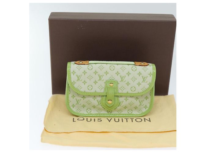 LOUIS VUITTON Monogram Mini Trousse Marie Kate Pouch Verde M92935 Auth 73086SAV - vista 12