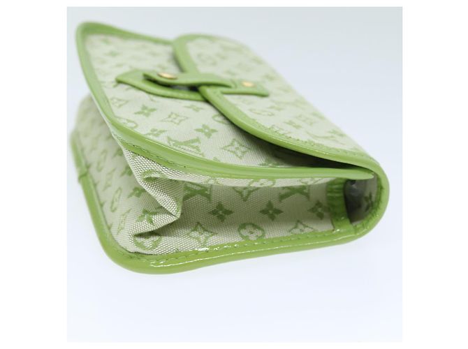 LOUIS VUITTON Monogram Mini Trousse Marie Kate Pouch Verde M92935 Auth 73086SAV - vista 3