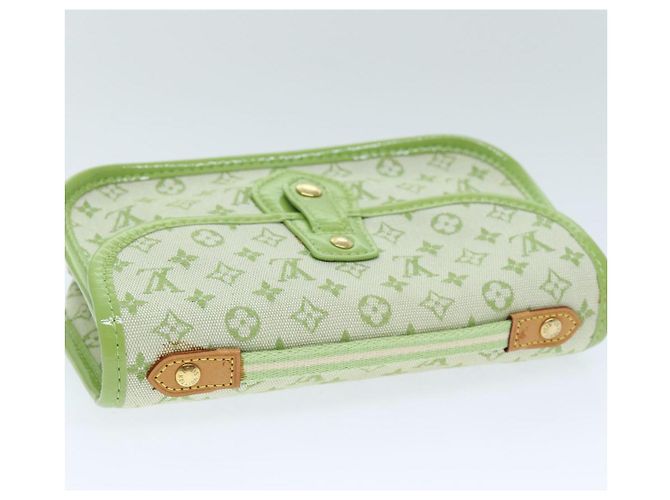 LOUIS VUITTON Monogram Mini Trousse Marie Kate Pouch Verde M92935 Auth 73086SAV - vista 5