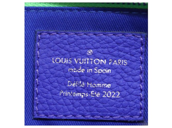 LOUIS VUITTON Pochette Trio Monogram Illusion NM Verde Rosa LV Auth 73911SM - vista 18