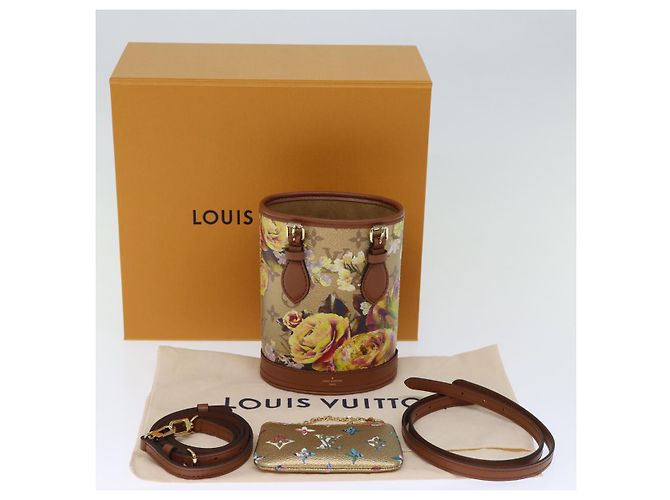 LOUIS VUITTON Borsa a Spalla Nano Bucket Garden Beige M81724 Auth LV 73910SM - vista 12