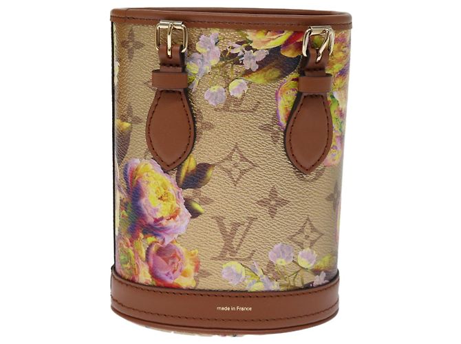 LOUIS VUITTON Borsa a Spalla Nano Bucket Garden Beige M81724 Auth LV 73910SM - vista 2