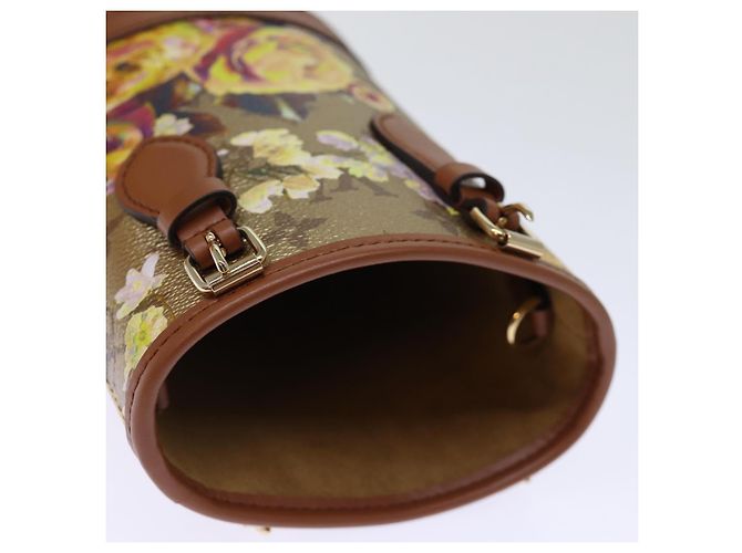 LOUIS VUITTON Borsa a Spalla Nano Bucket Garden Beige M81724 Auth LV 73910SM - vista 6