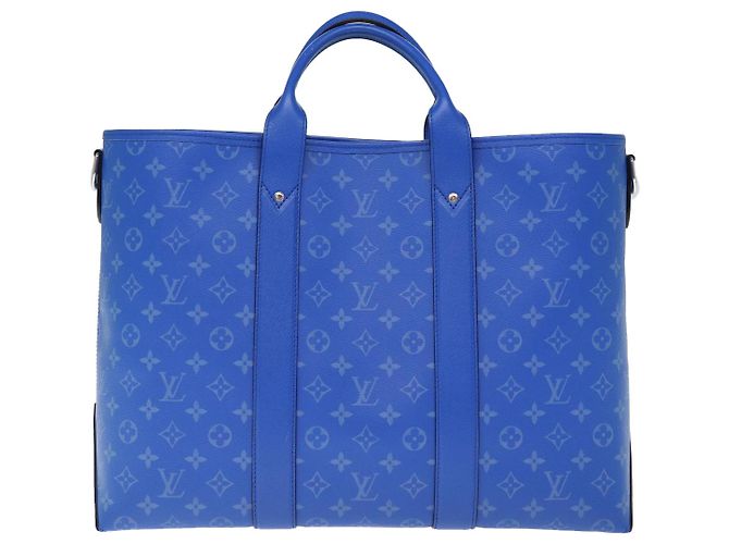 LOUIS VUITTON Taigalama Weekend Tote NM Borsa Tote 2way Blu M31010 LV Auth 74022SM - vista 2
