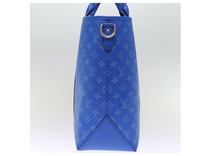 LOUIS VUITTON Taigalama Weekend Tote NM Borsa Tote 2way Blu M31010 LV Auth 74022SM - vista 4