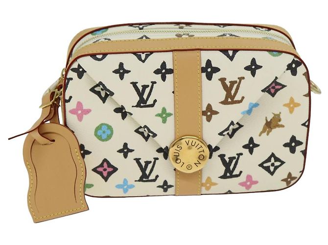 LOUIS VUITTON Messenger Craggy Envelope Isetan Solo Aperto M25408 LV Auth ar12010SM Multicolore - vista 13