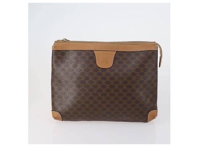 FENDI Celine Macadam Canvas Tasche Leder 5 Set Beige Schwarz Braun Auth 154540 - Ansicht 2