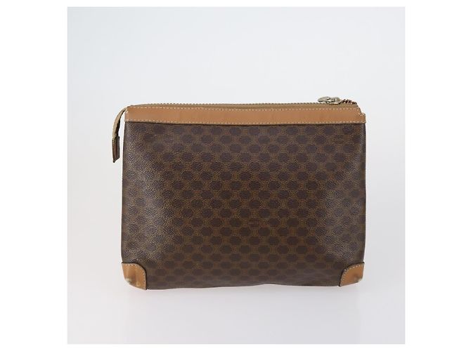 FENDI Celine Macadam Canvas Tasche Leder 5 Set Beige Schwarz Braun Auth 154540 - Ansicht 3