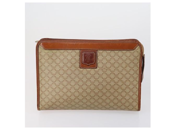 FENDI Celine Macadam Canvas Tasche Leder 5 Set Beige Schwarz Braun Auth 154540 - Ansicht 7