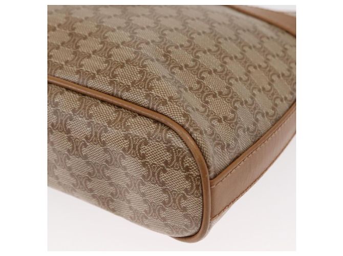 Céline Borsa a Spalla in Tela Macadam CELINE PVC Beige Oro Auth bs31348 D'oro - vista 14