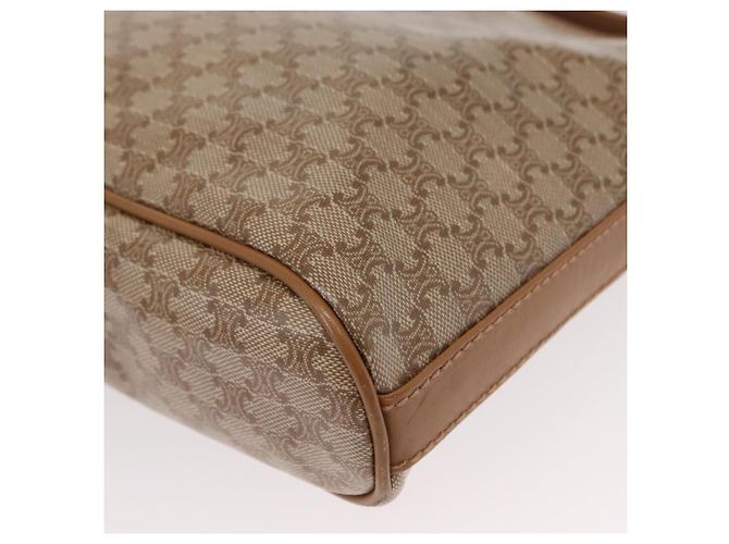 Céline Borsa a Spalla in Tela Macadam CELINE PVC Beige Oro Auth bs31348 D'oro - vista 16
