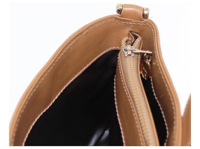 Céline Borsa a Spalla in Tela Macadam CELINE PVC Beige Oro Auth bs31348 D'oro - vista 21