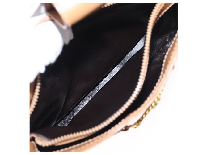 Céline Borsa a Spalla in Tela Macadam CELINE PVC Beige Oro Auth bs31348 D'oro - vista 24