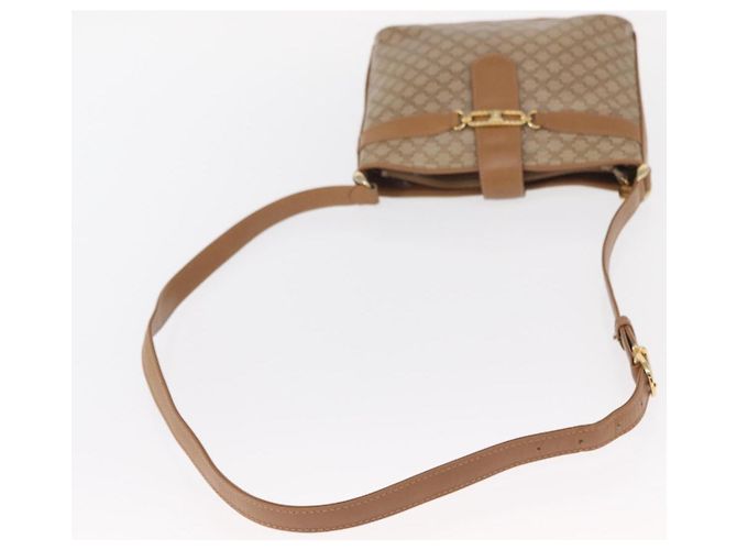 Céline Borsa a Spalla in Tela Macadam CELINE PVC Beige Oro Auth bs31348 D'oro - vista 7