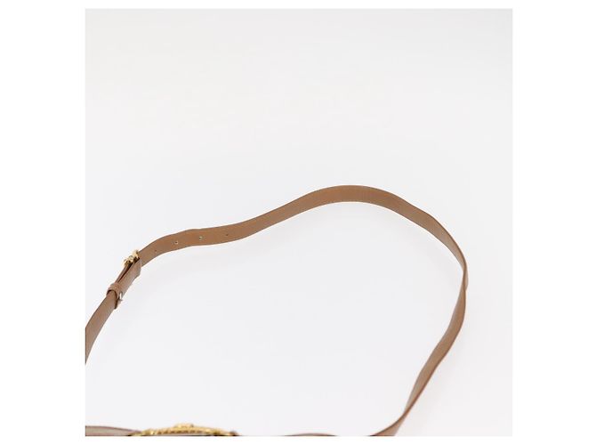 Céline Borsa a Spalla in Tela Macadam CELINE PVC Beige Oro Auth bs31348 D'oro - vista 8