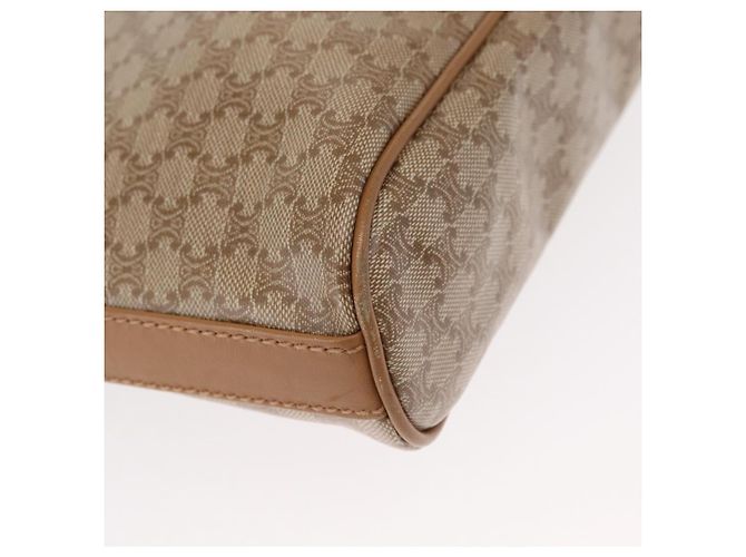 Céline Borsa a Spalla in Tela Macadam CELINE PVC Beige Oro Auth bs31348 D'oro - vista 9