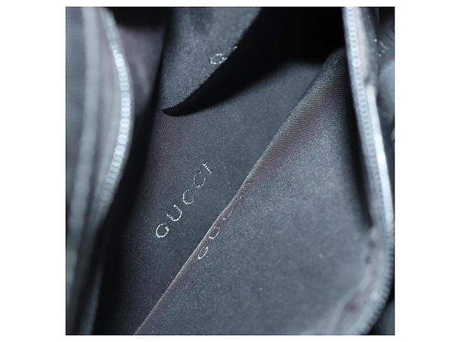 Bamboo Borsa Tote in Canvas GG Gucci Nylon 2way Nera Argento 002 1016 Auth BA8455 Nero - vista 22