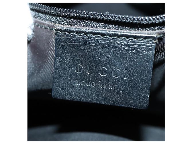 Bamboo Borsa Tote in Canvas GG Gucci Nylon 2way Nera Argento 002 1016 Auth BA8455 Nero - vista 23