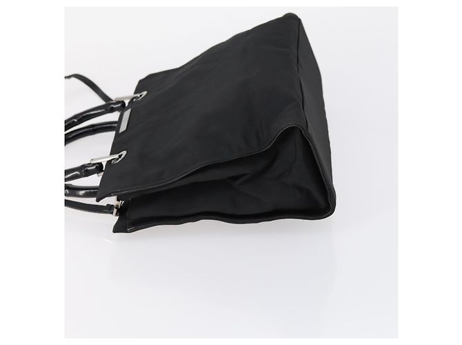 Bamboo Borsa Tote in Canvas GG Gucci Nylon 2way Nera Argento 002 1016 Auth BA8455 Nero - vista 4