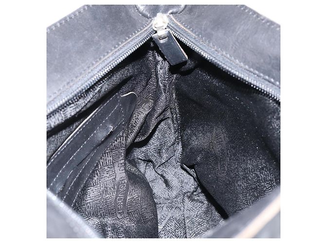 Autre Marque BOTTEGA VENETA Borsa a mano in tela nera Auth 155219 Nero - vista 18